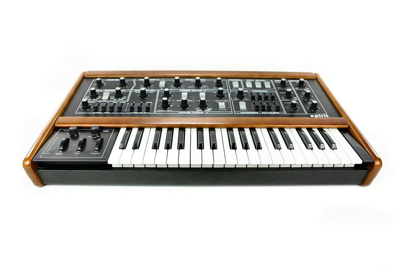 An analogue synth from the late 1970s, restored and in daily use.